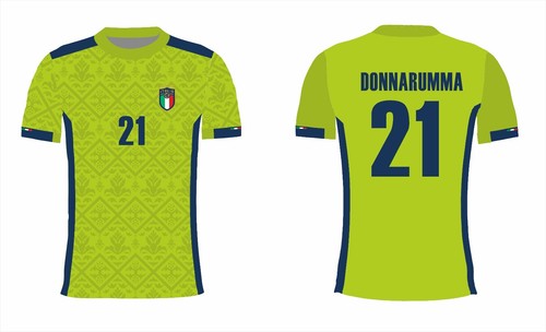 Maglia italia verde calcio con - verde,